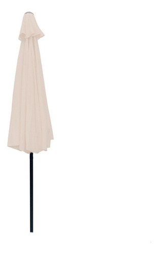 Sombrilla 2.7 sol manivela beige playa angulo Jardimex color beige