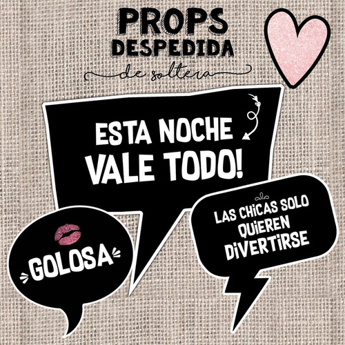 Kit Imprimible Despedida De Soltera Props Fotos Frases