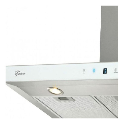 Coifa De Parede Fischer Infinity Vidro 90cm Dig Touch Branco