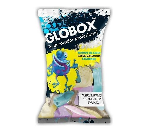 Imagen 1 de 1 de Globos Surtidos Pasteles Globox X 50 U