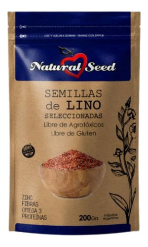 Semillas De Lino Natural Seed X200g - Cotillón Waf