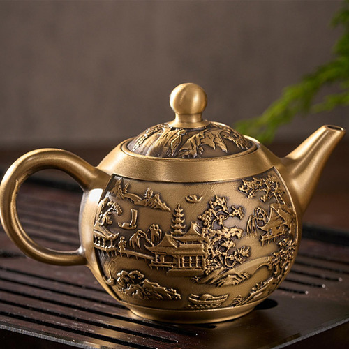 Tetera De Cobre, Cafetera Con Asa, Tetera, Tetera De