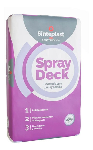 Revestimiento Cementicio Texturado Spray Deck 20 Sinteplast 