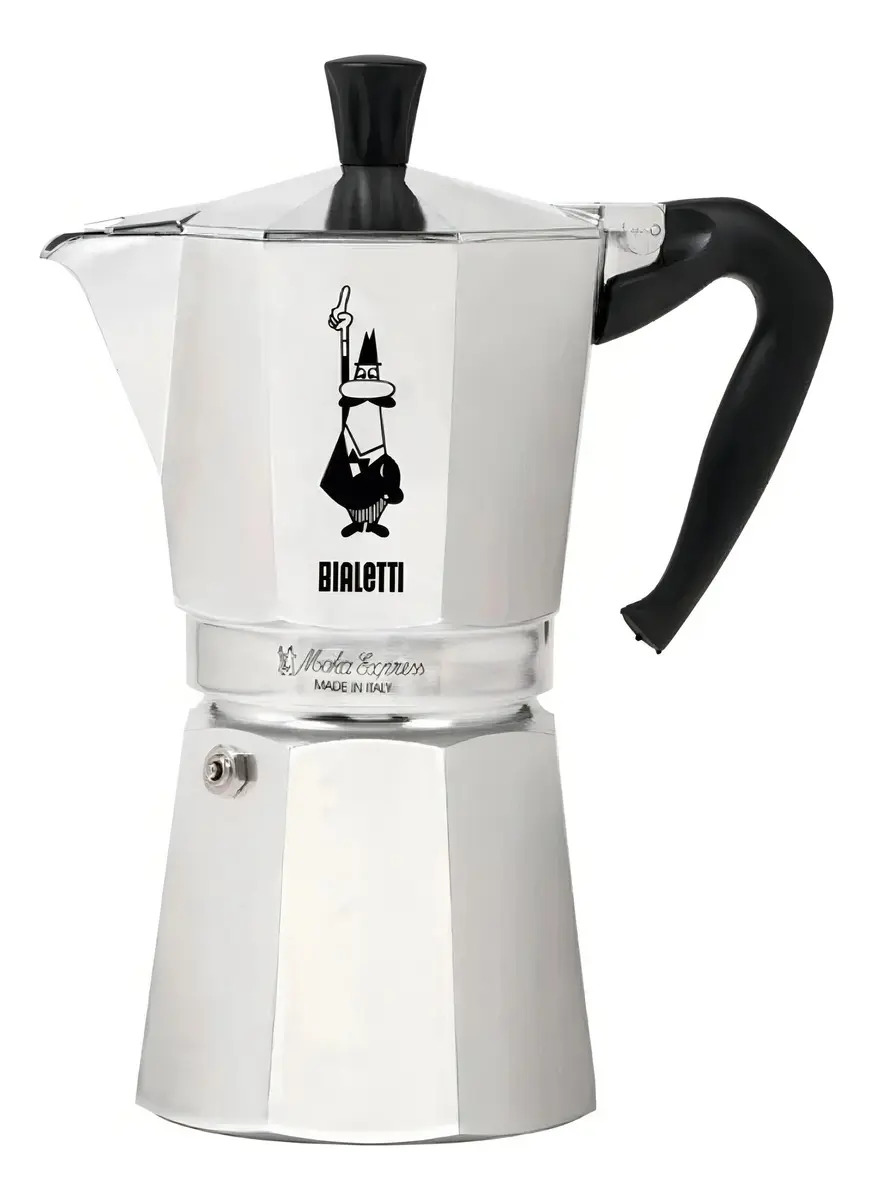 Cafeteira portátil Bialetti Moka Express 12 Cups alumínio italiana
