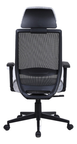 Imagen 10 de 10 de Silla De Oficina Gerencial Snake En Tela Gris Brazos 2d