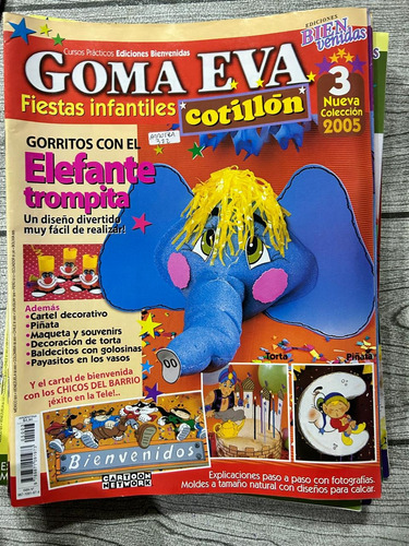 Revistas Goma Eva, Fiestas Infantiles, Cotillon 12 Vol C/u
