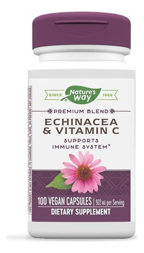 Nature's Way Equinácea Y Vitamina C, Apoyo Inmunológico*, 