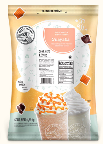 Base Big Train Guayaba Bolsa 1.59 Kg -base Para Bebidas-