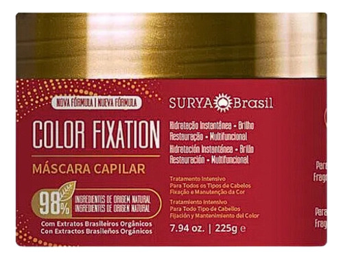 Mascara Capilar Color Fixation Surya Vegano 225g