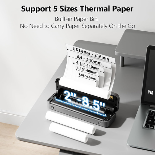 Impressora Portátil Phomemo M832 Térmica Sem Tinta Com Estoj