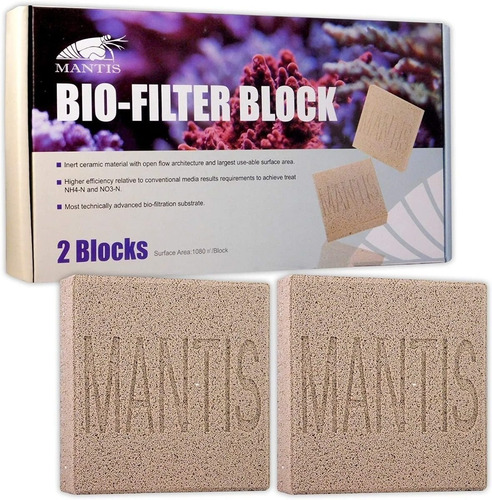 Bio Filter Block Mantis X2 3d M/filtrante Ultraporoso Peces