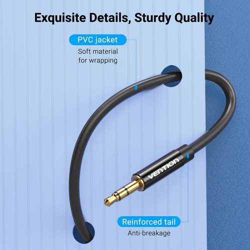 Cable Extension Audio Vention Auxiliar 3.5mm 1m 10 Piezas