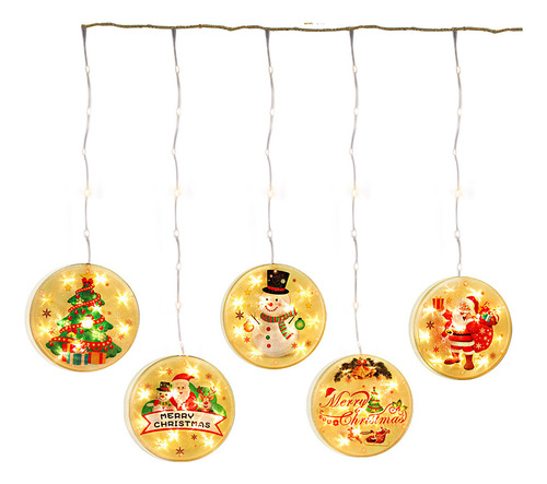 Ventana De Navidad Cadena De Hadas Luces Colgantes Navidad