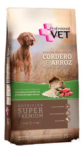 Profesional Vet Premium Cordero Y Arroz X 15kg