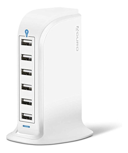 Aduro 40w 8a 6 Puertos Usb Estacion De Carga De Escritorio 