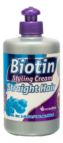 Crema Peinar Biotina Keratina Cabello Liso Queratina 250ml