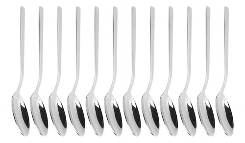Cuchara De Postre De Mango Largo 316 Para Sopa De Acero Inox