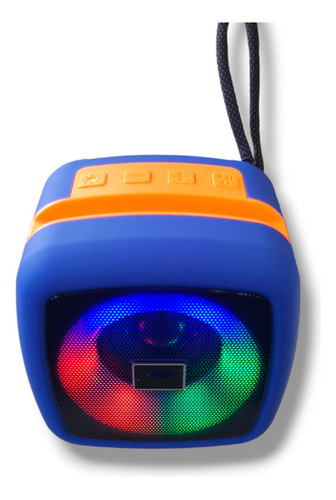 Bocina Inalámbrica Cuadrada Bluetooth Luces Rgb Km-d9 T&n