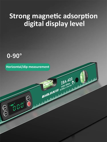Nivel Magnético 30 Cm Electrónica De Alta Precisión Con Led