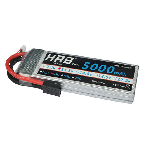 Hrb 11.1v 5000mah 3s 50c 100c Batería De Lipo Rc Para El 1/1