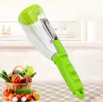 Comprar Pelapapas Con Contenedor De Cascaras Mi.tiendabazar Verde
