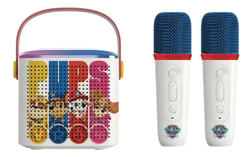 Caixa De Som Bluetooth Karaoke Infantil Patrulha Canina