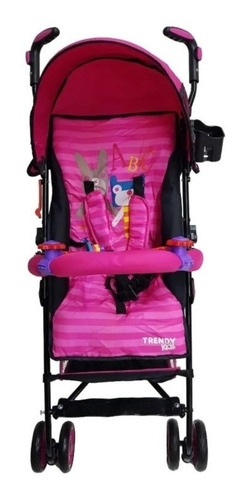 Carriola De Baston Trendy Kids Mod Zoo Facil Plegado