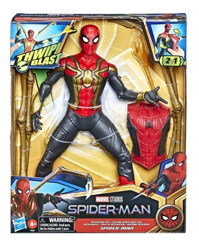 Spiderman Figura Hombre Araña 2 En 1 Lanza Telaraña Marvel