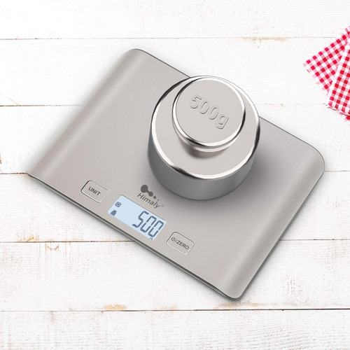 Báscula De Cocina Digital Multifunción Pantalla Lcd Acero In