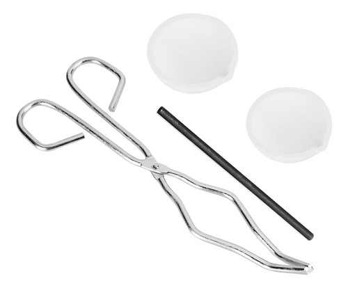 Juego De 4 Pinzas Para Fundir Grafito, Cuencos De Cuarzo, Al