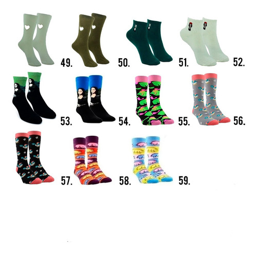 Imagen 5 de 8 de Pack X15 Pares Medias Por Mayor Fight Algodón Hombre Mujer