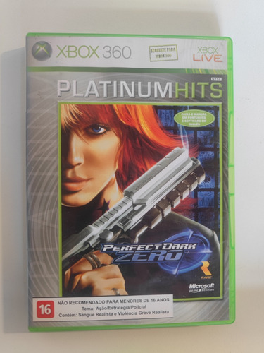 Perfect Dark Zero Xbox 360 Original Dvd Semi Novo 