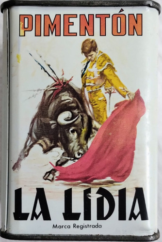 Lata Pimentón Español La Lidia Vacía Deco Vintage