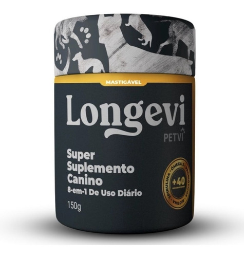 Longevi Mastigável 1º Super Suplemento Para Cães Petvi 150g