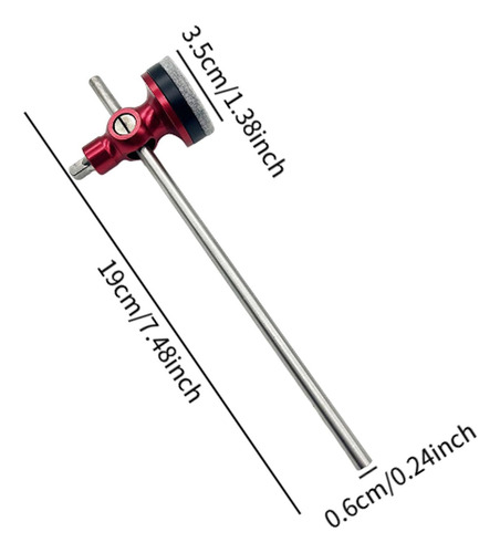 Cabeza De Martillo Para Bombo Cabeza De Mazo Para Bombo Rojo