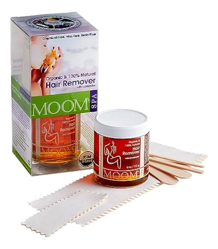 Moom - Kit De Depilación De Cera De Azúcar Orgánica, Para