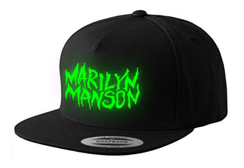 Gorra Snapback Marilyn Manson - Brilla En La Oscuridad 