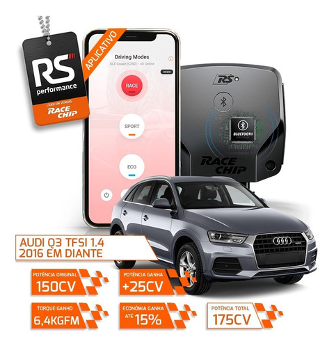 Racechip Audi Q3 Tfsi Chip De Potência Rs V2 + Aplicativo