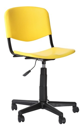 Silla De Oficina Operativa Multiusos De Plástico Iso P Amarillo Plástico