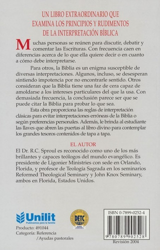 Imagen 2 de 3 de Cómo Estudiar E Interpretar La Biblia , Sproul, R.c.