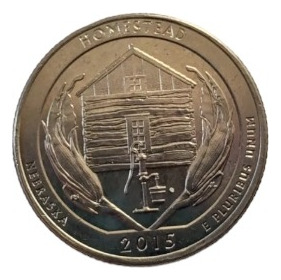 Moneda Estados Unidos 25 Cents 2015 Homestead (x1671