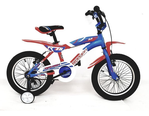 Bicicleta Raleigh Mxr Rodado 16 Aluminio Cross Varon Blanco/rojo/azul Xs