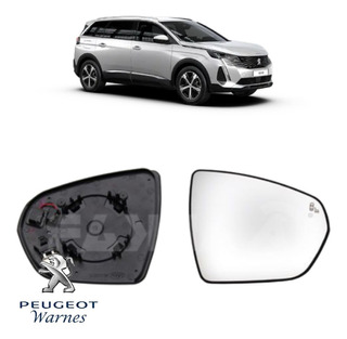Peugeot 3008 2016 > Ala Puerta Espejo Cristal Calentada Par Izquierda & Derecho 
