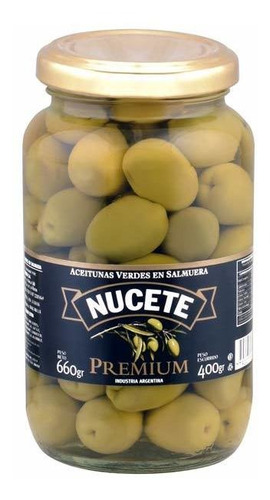 Pack X 6 Unid. Aceitunas  Verde Nº7 Fco 400 Gr Nucete Encur