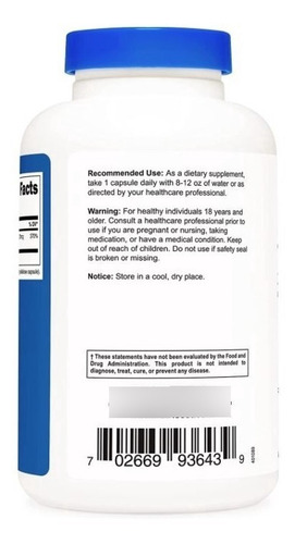Original Nutricost Selenio Selenium 200mcg, 240 Cap