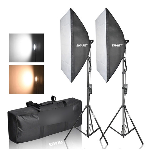 Emart Kit Iluminacion Estuche Luz Para Fotografia Equipo