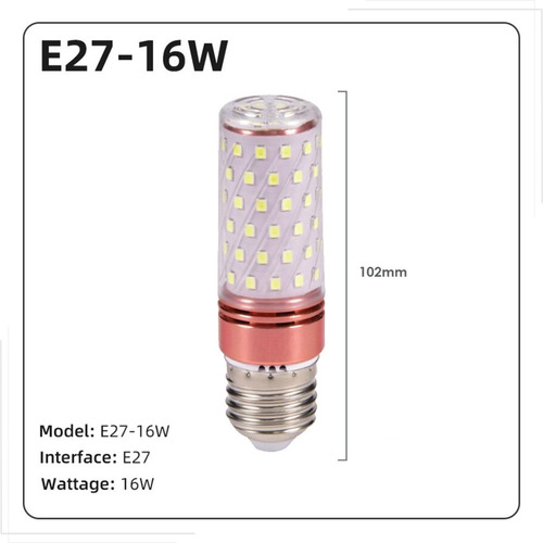 Lâmpada 4500k Super Led 16w Milho E27 3 Cores Bivolt 10 Peça