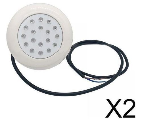 2 Uds Rgb Led Piscina Luz Multicolor Lámpara De Noche