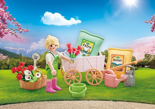 Playmobil 9861 Jardín Florería Vendedora De Flores En Stock!