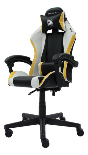 Imagem 1 de 5 de Cadeira Gamer Racer || Oficial - Santos F.c Reclinável Altur
